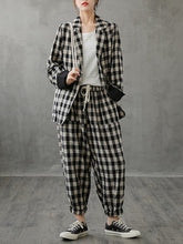 Women Loose-Fit Radish Pants Suit